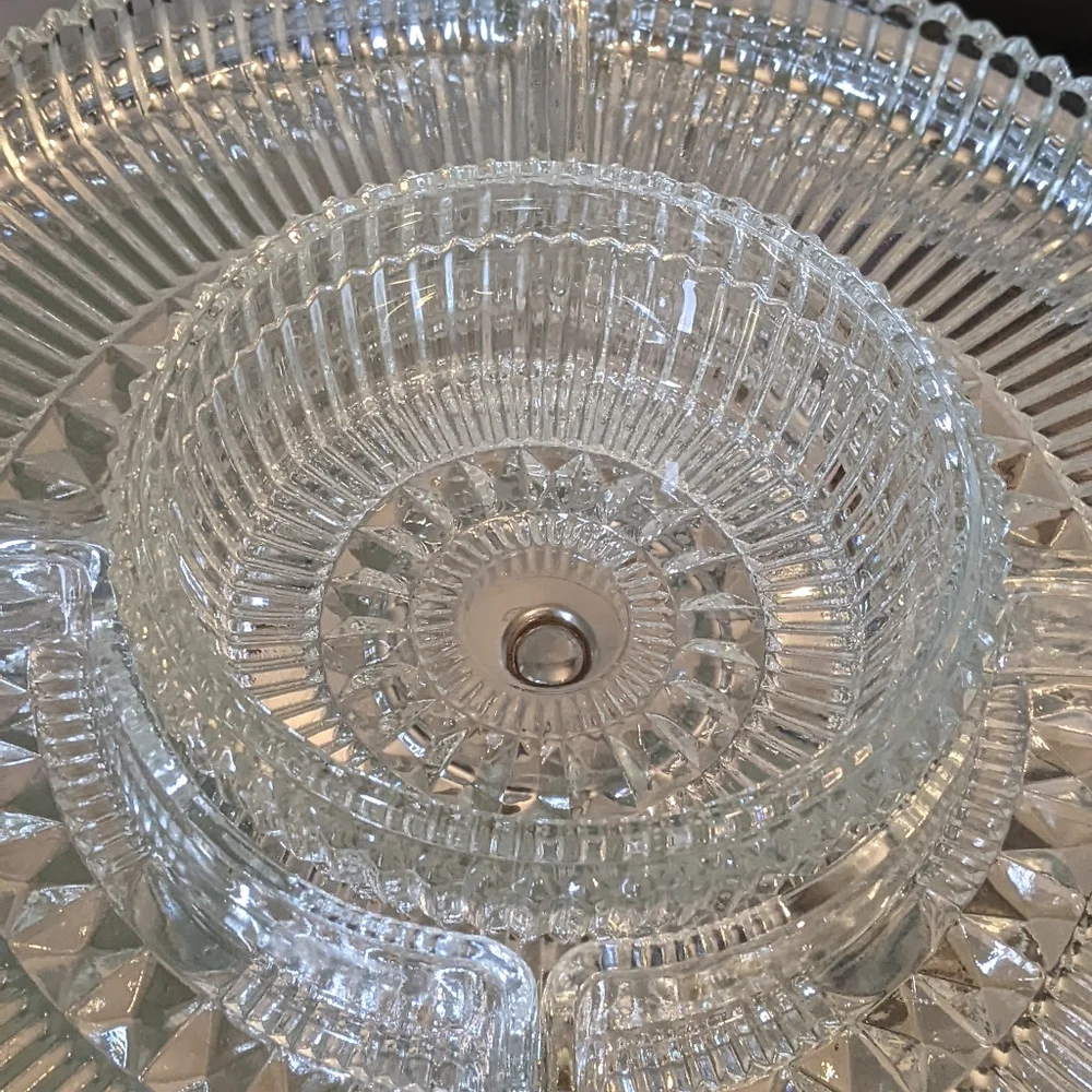 Vintage KROMEX Rotating Lazy Susan Condiment Tray